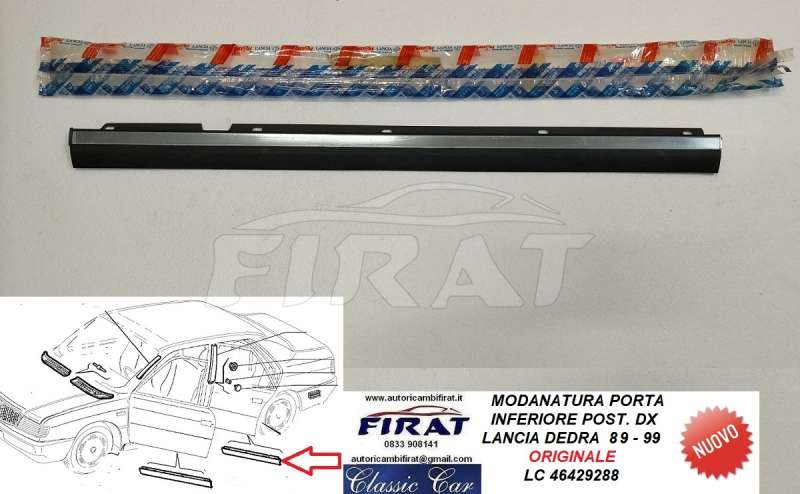 MODANATURA PORTA LANCIA DEDRA POST.DX INF. (46429288)
